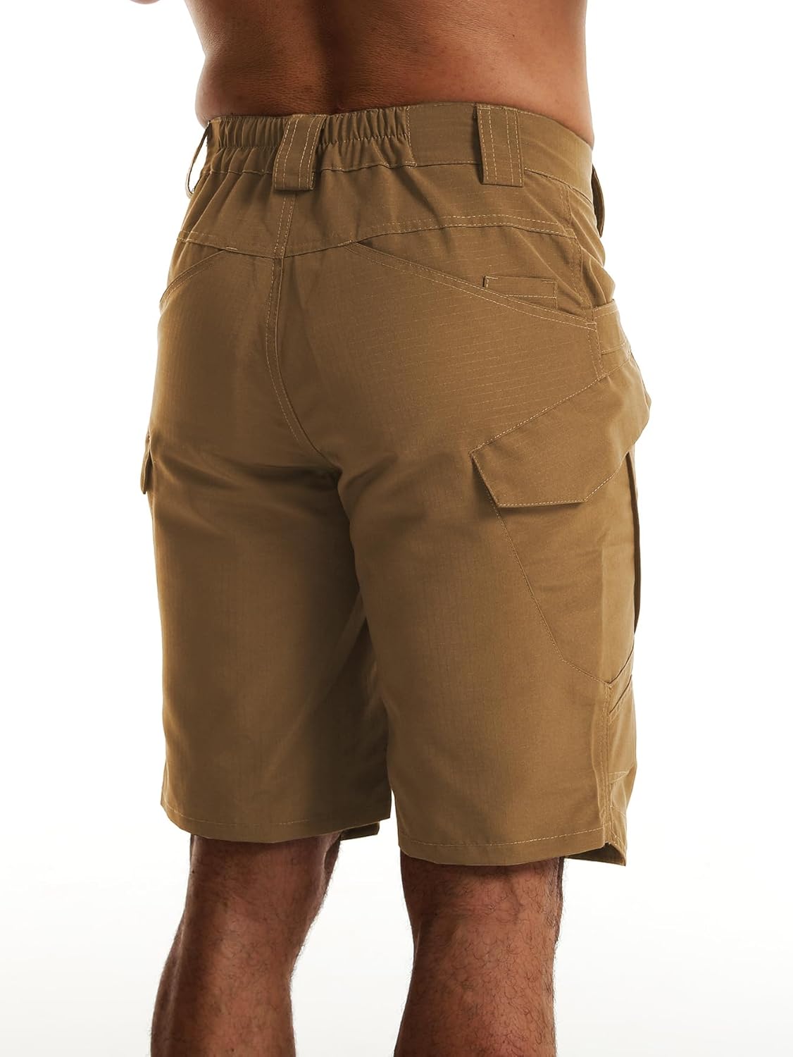 Men's Hiking Shorts Waterproof Tactical Cargo Short Pants Quick Dry Work Shorts with Multi Pockets(No Belt)