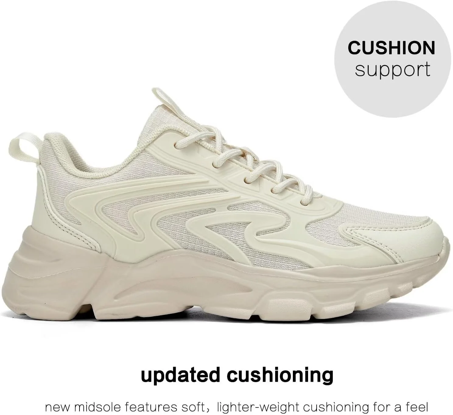 Womens Walking Shoes Casual Running Tennis Gym Sneakers Lightweight Breathable Mesh Workout Sports Soft Sole