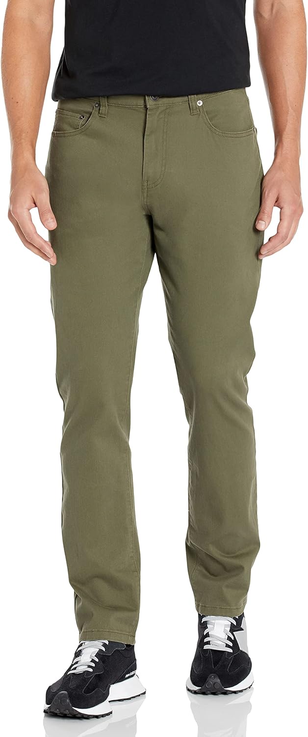 Men's Athletic-Fit Pants, 5-Pocket Stretch Twill Work, Big & Tall