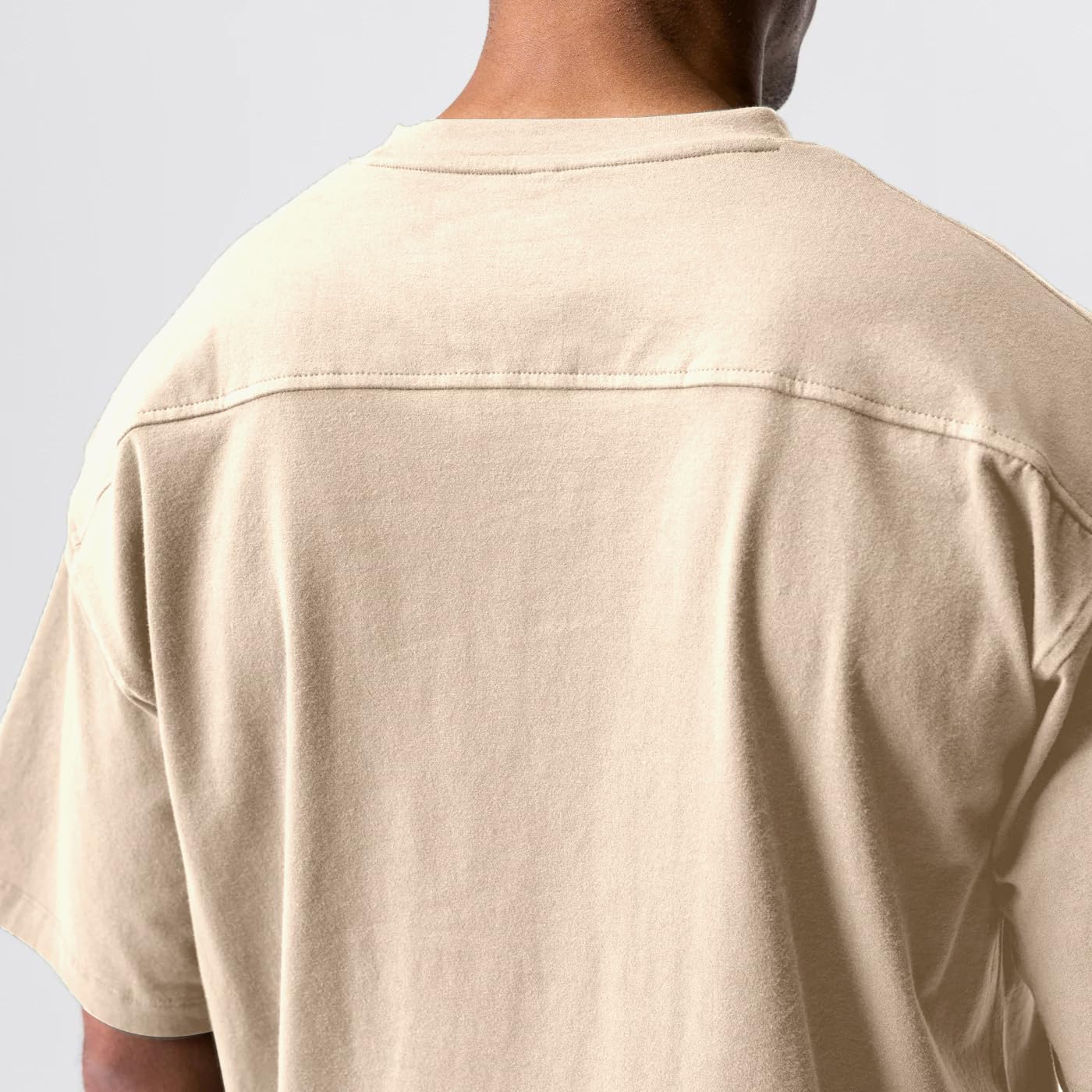 Men's Cotton Short Sleeve Crew Neck Shirts Athletic Tops Tees Oversized Gym Clothes for Men S-XXL