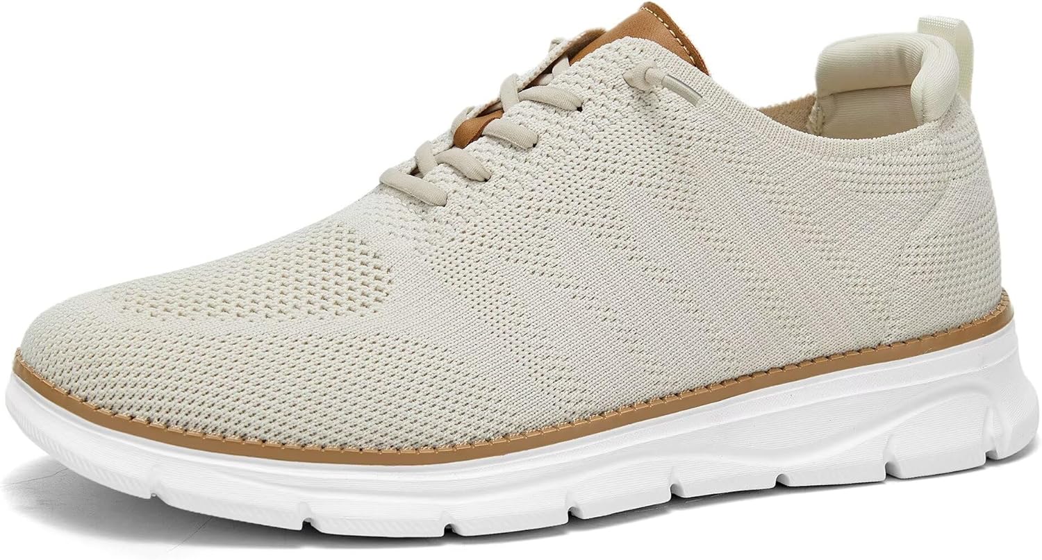 Mens Casual Oxfords Shoes Mesh Slip On Fashion Walking Dress Sneakers Work Lightweight Breathable Soft Sole